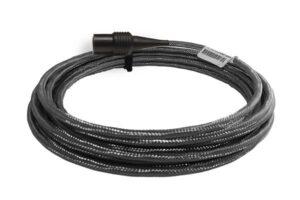 High temperature, twisted pair cable assembly with stainless steel overbraid, 16 ft. R6Q-0-J9T2AS-16