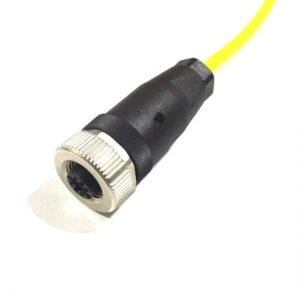 4-conductor shielded cable assembly with 5-socket M12 connector, 16 ft. RM12S-0-J9T4A-16